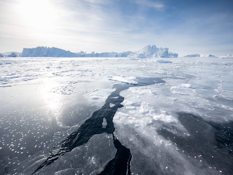 Како изгледа фотографирање на ледените брегови на Илулисат на Гренланд на температури под нулата
