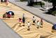 Оптичка илузија ја трансформира улицата во Монтреал во брановидни песочни дини