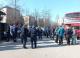 Вработени во ЈСП на протест пред Град Скопје, во прекин јавниот градски превоз
