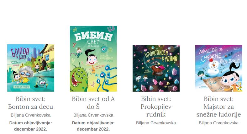 Српската издавачка куќа „Лагуна“ ги објави српските верзии од книгите на „Светот на Биби“