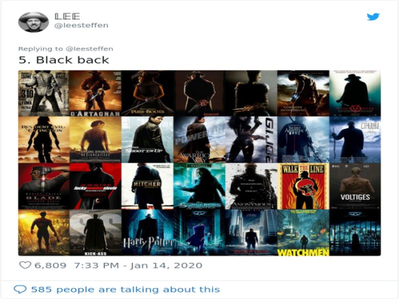 Твитер-корисник докажува дека во реалноста постојат само 20 типа на филмски постери