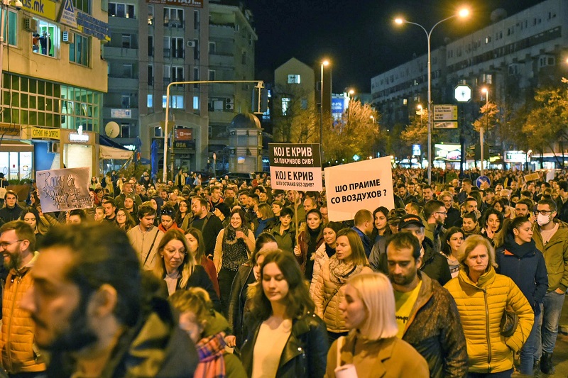 Почна зелената револуција во Скопје. Нема воздух, нема мир!