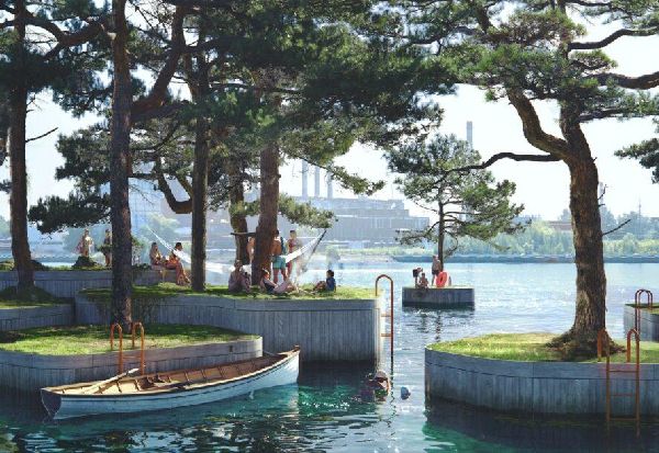 Пловечки острови во Копенхаген се новиот вид зелена јавна површина
