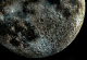 Детална фотографија од кратерите на Месечината