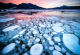 Прекрасна глетка: Меури од мраз се појавија на површината на езеро во Јапонија