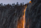 Фотограф снимил редок феномен кога водопадот Јосемит се претвора во огнен поток